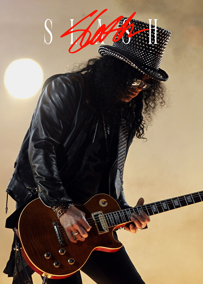 Slash Playing Electric Guitar