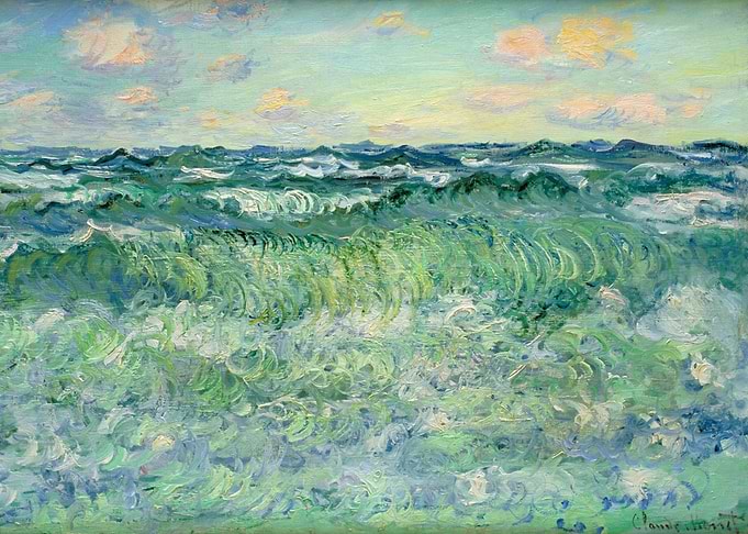 Claude Monet Seascape Painting
