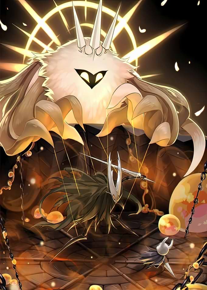 The Radiance Controlling the Hollow Knight