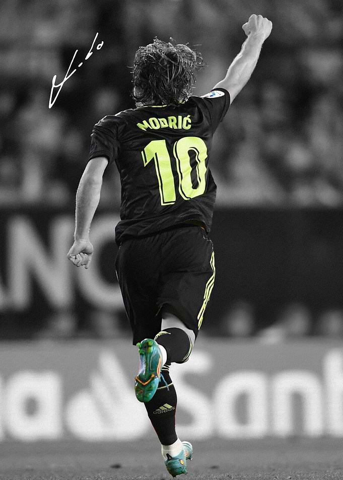 Luka Modric Goal Celebration Poster