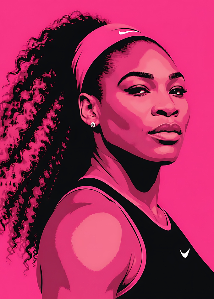 Serena Williams Pop Art Portrait