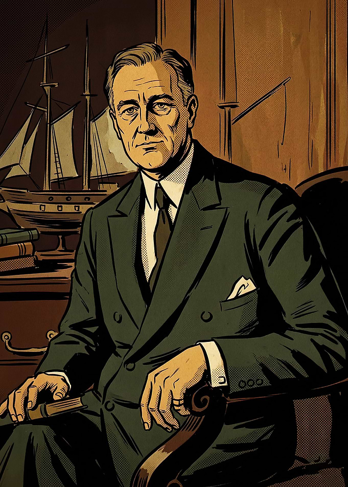 Portrait of Franklin D. Roosevelt