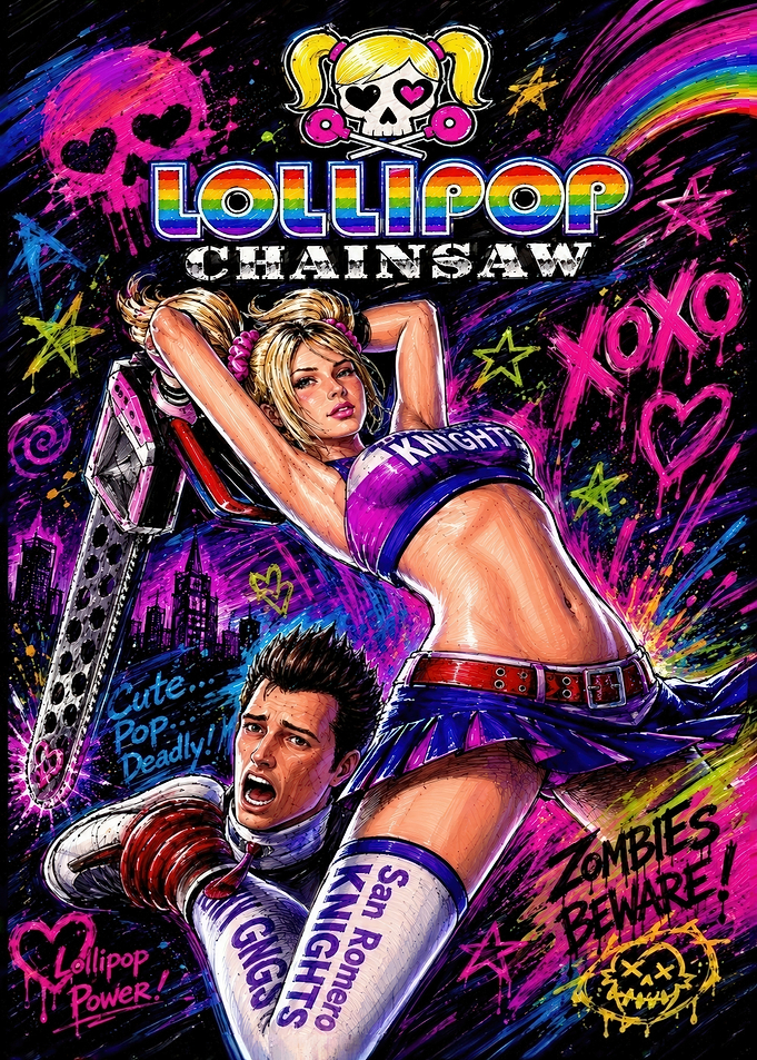 Lollipop Chainsaw Juliet Starling Poster
