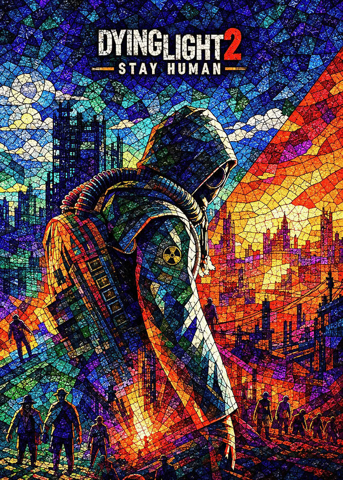Dying Light 2 Stained Glass Poster