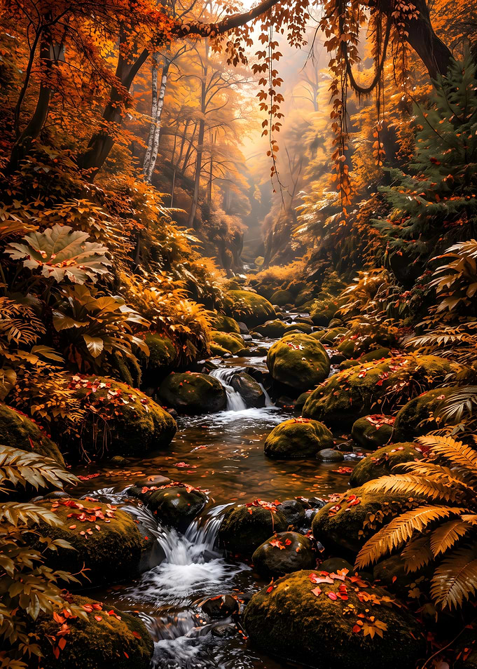 Autumn Forest Stream