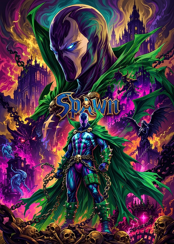 Spawn Comic Book Cover Art