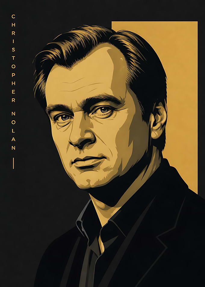 Christopher Nolan Portrait Illustration