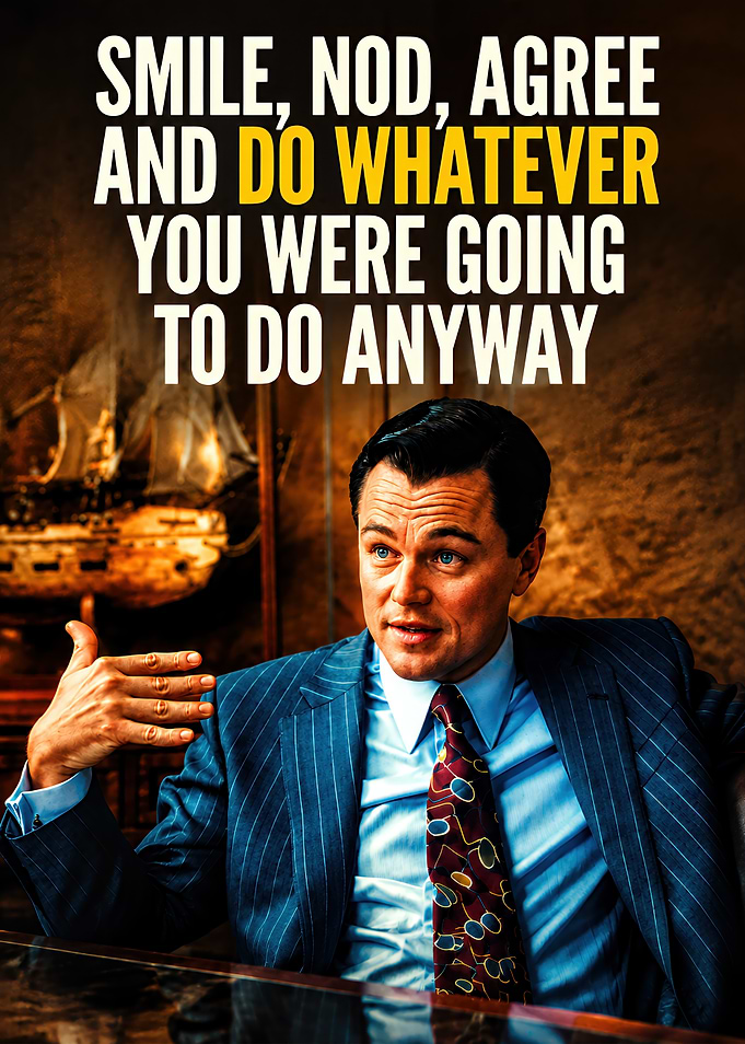 The Wolf of Wall Street Inspirational Quote