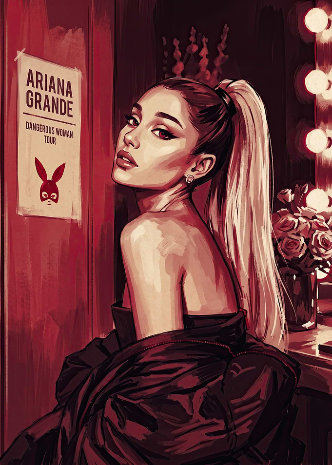Ariana Grande Dangerous Woman Tour Illustration