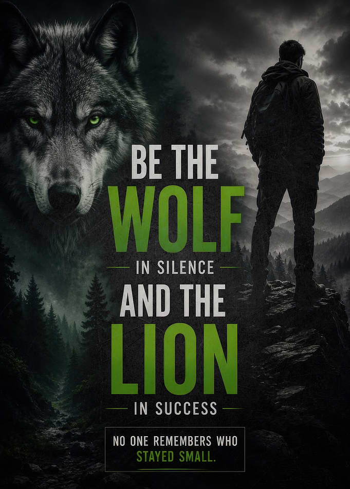 Be the Wolf Motivational Poster
