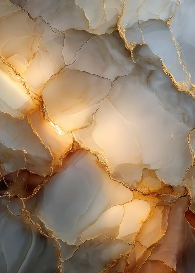 Elegant Gold and Cream Marble Texture