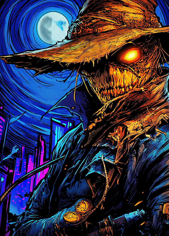 Scarecrow Batman Villain Comic Art
