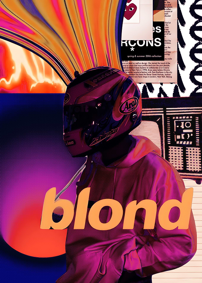 Frank Ocean Blond Album Art Collage