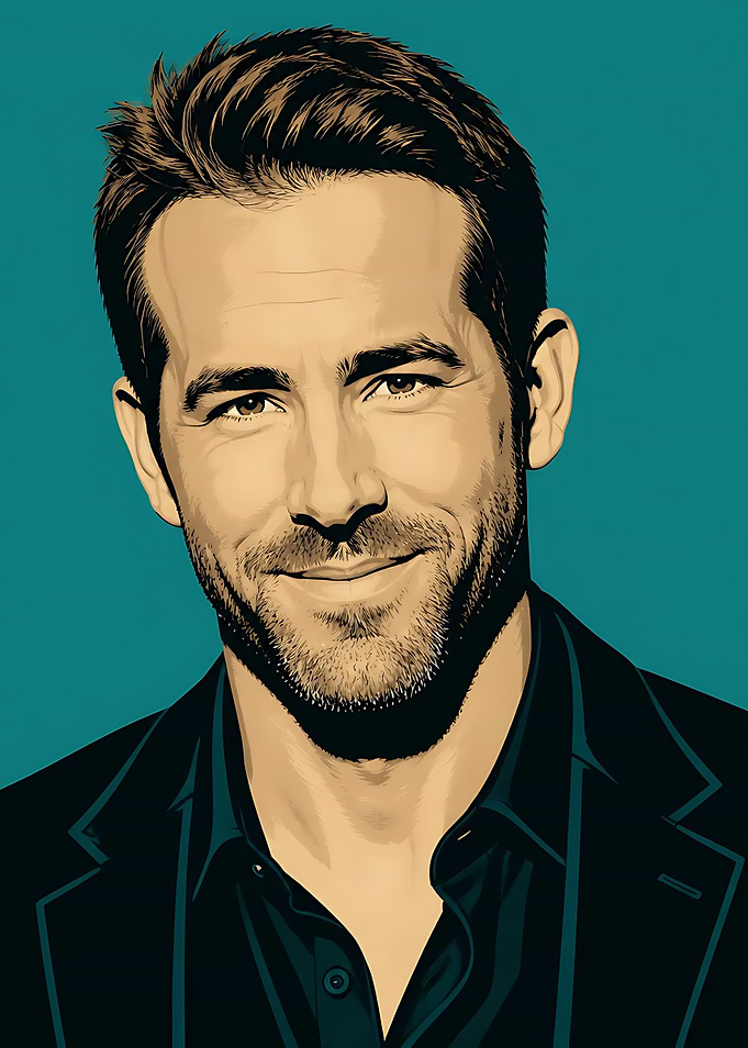 Ryan Reynolds Digital Portrait