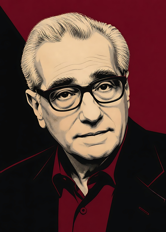 Martin Scorsese Portrait Illustration