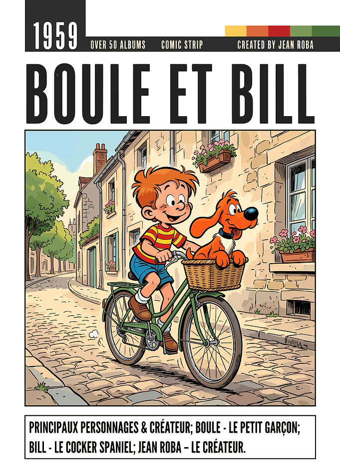 Boule et Bill Comic Poster