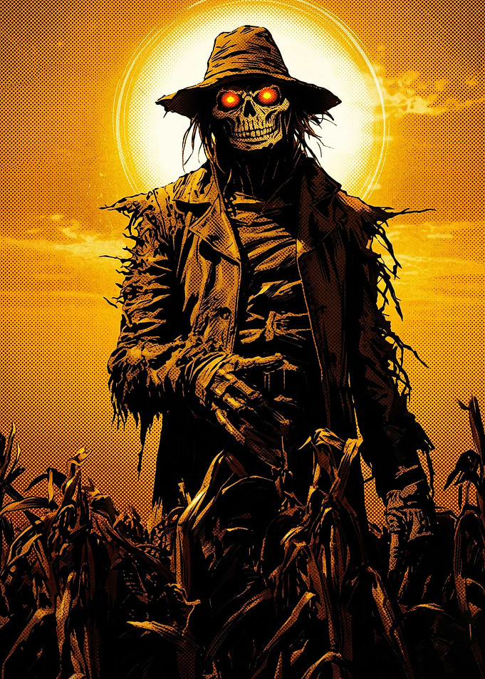 Scarecrow Horror Comic Book Art