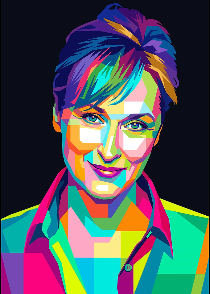 Meryl Streep Pop Art Portrait