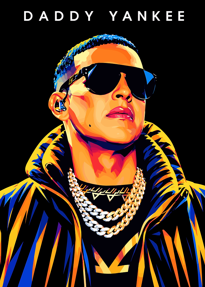 Daddy Yankee Pop Art Portrait