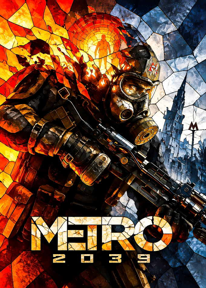 Metro 2039 Stained Glass Poster