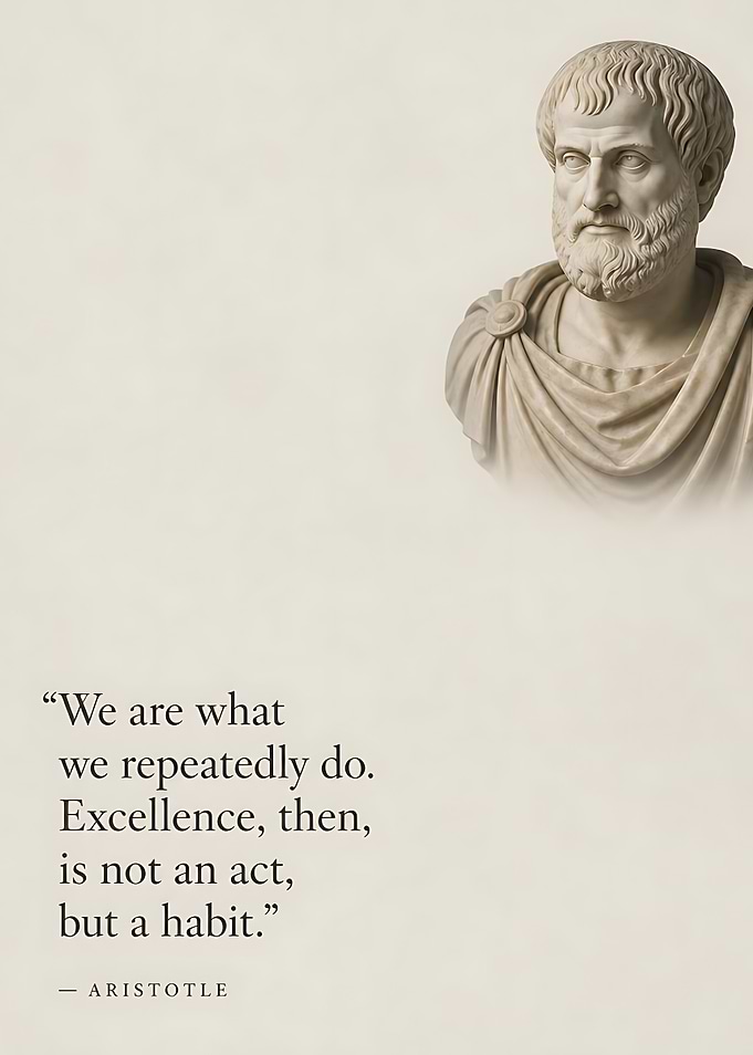 Aristotle Quote Inspirational Poster
