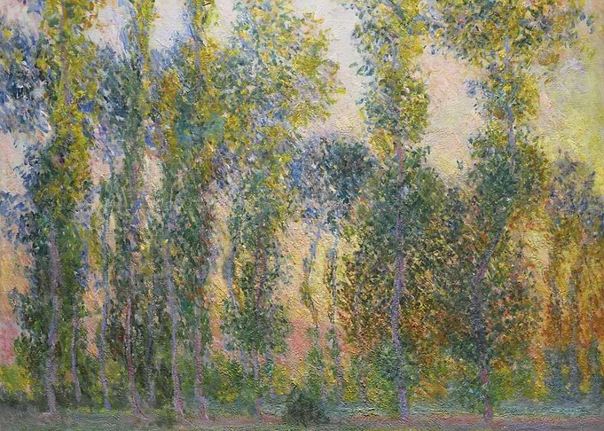 Claude Monet Poplars Painting