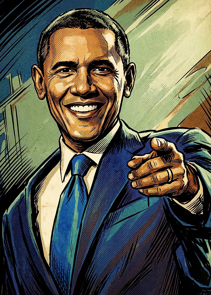 Barack Obama Pop Art Portrait