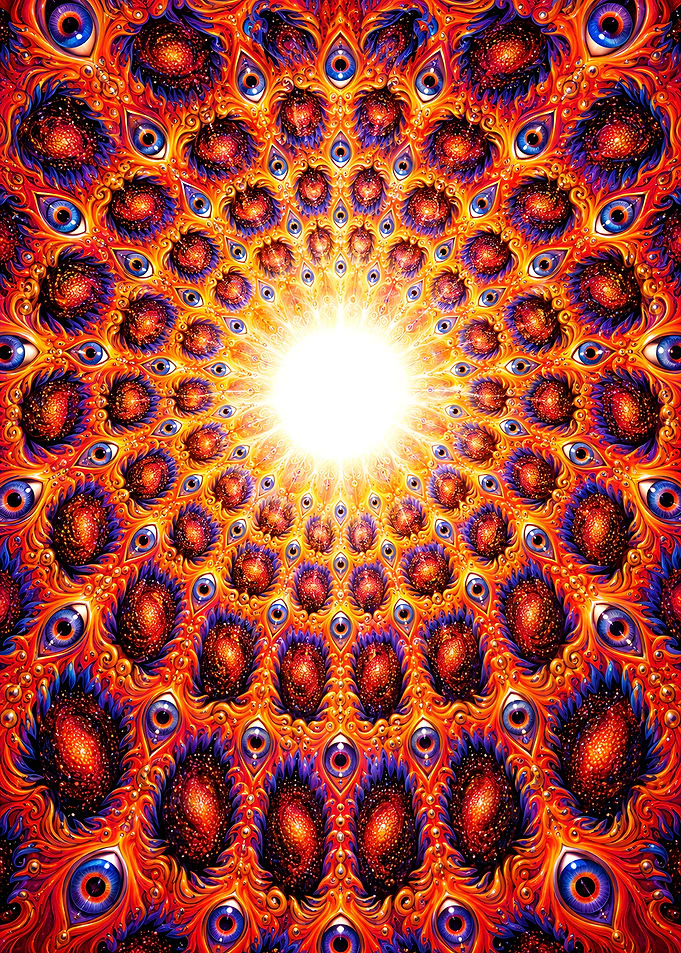 Psychedelic Fractal Eye Mandala