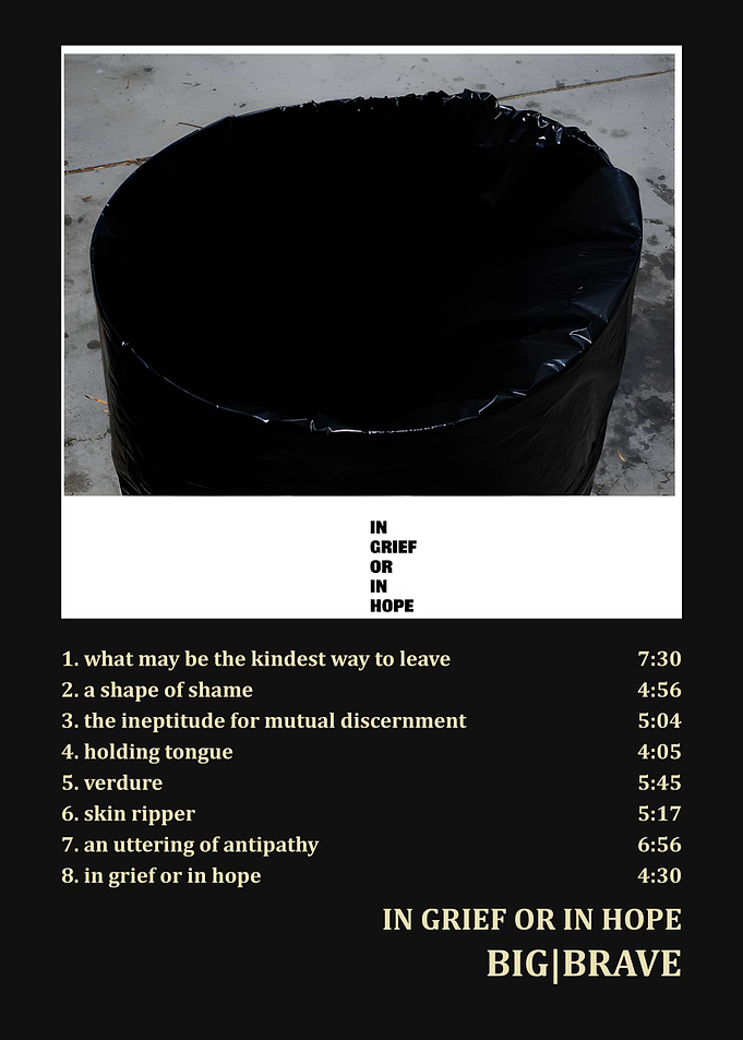 Big Brave In Grief Or In Hope Album Cover