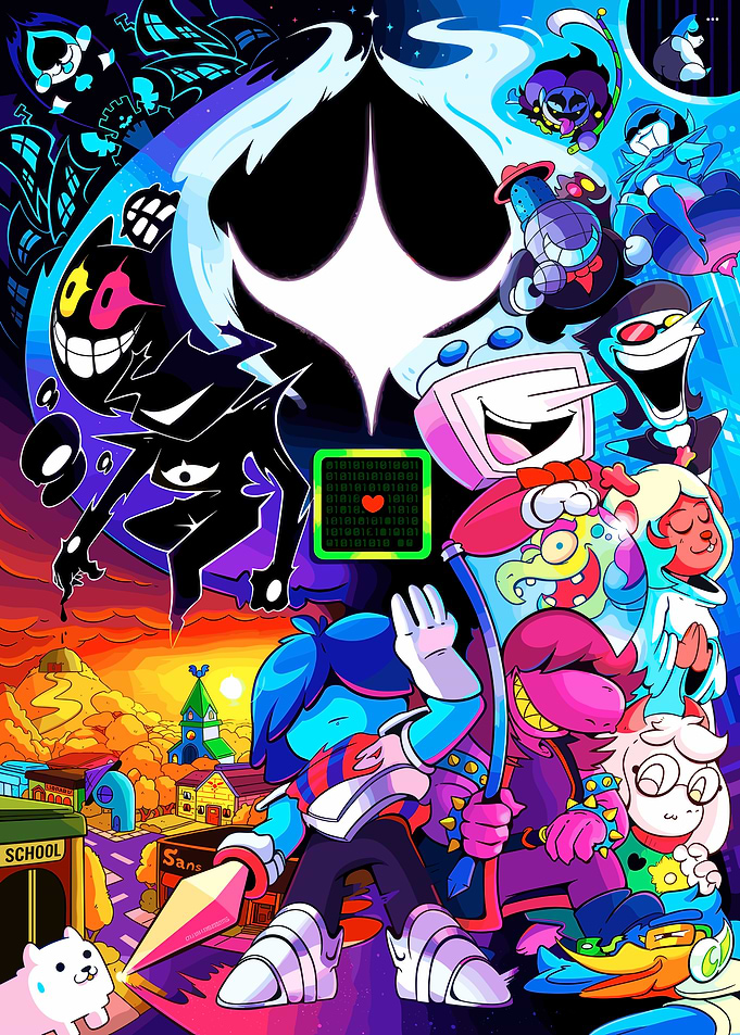 Deltarune Chapter 2 Cast Illustration