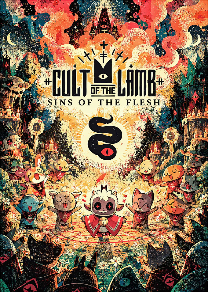 Cult of the Lamb Sins of the Flesh Poster