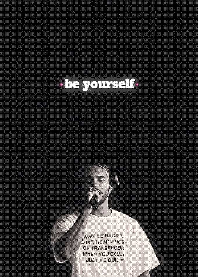 Frank Ocean Be Yourself Quote Poster