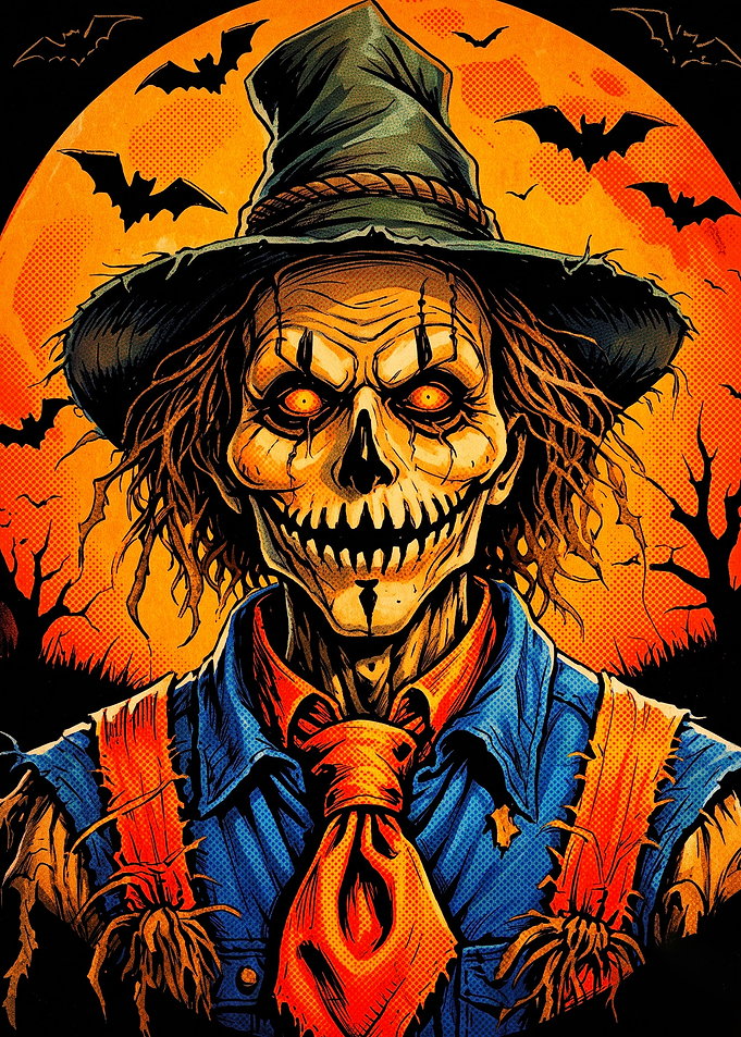 Scarecrow Halloween Horror Portrait