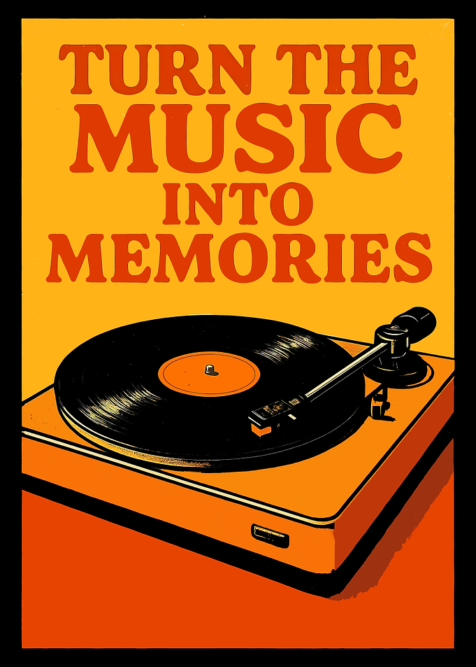 Turn the Music Into Memories Poster