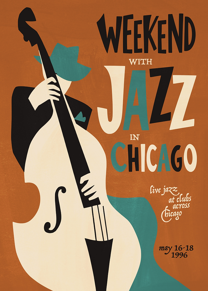 Weekend with Jazz in Chicago Poster