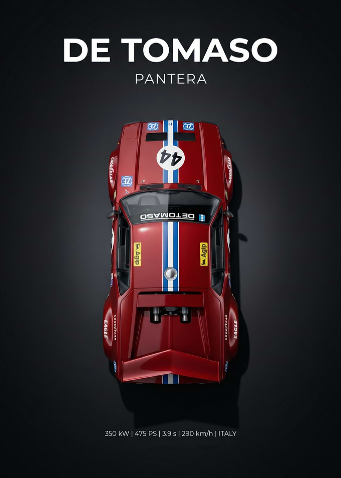 De Tomaso Pantera Racing Poster