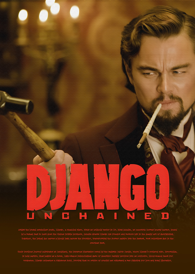 Django Unchained Calvin Candie Poster