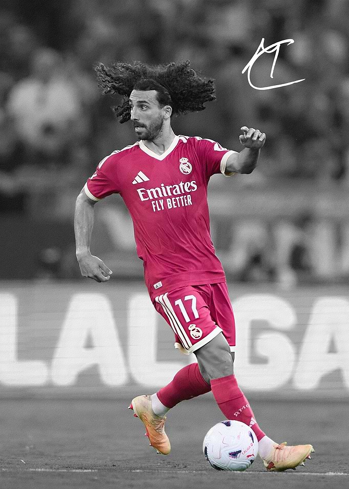 Marc Cucurella in Real Madrid Jersey
