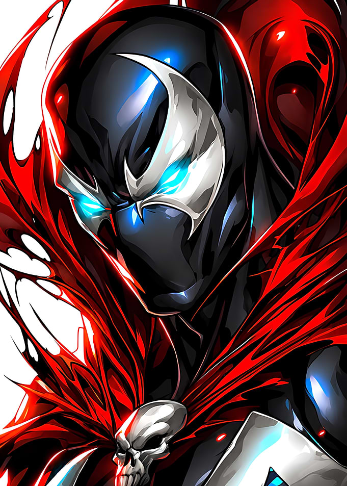 Spawn Comic Book Character Portrait