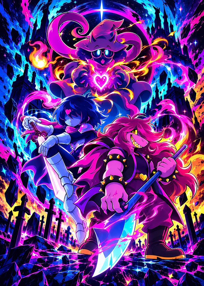 Deltarune Heroes in Dark World