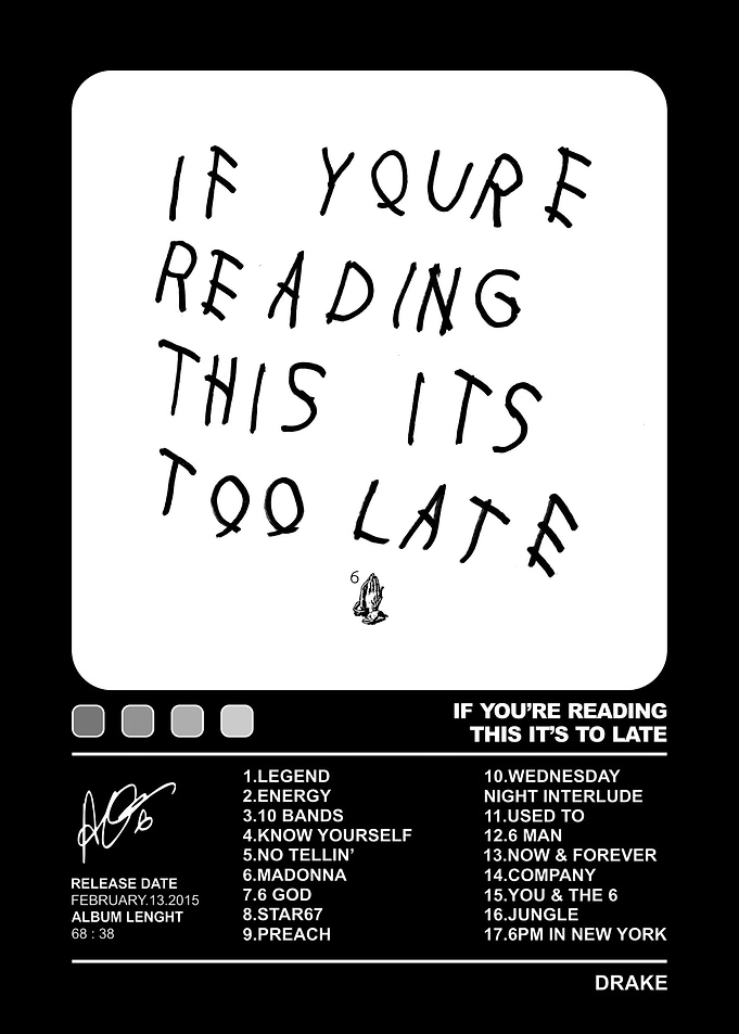 Drake If You're Reading This Album Poster