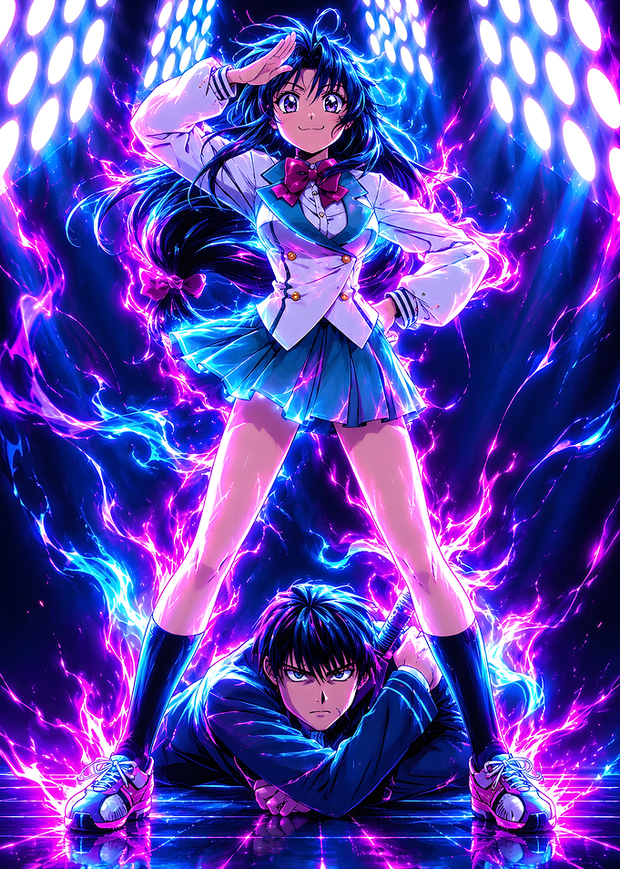 full metal panic with Neon Energy Aura