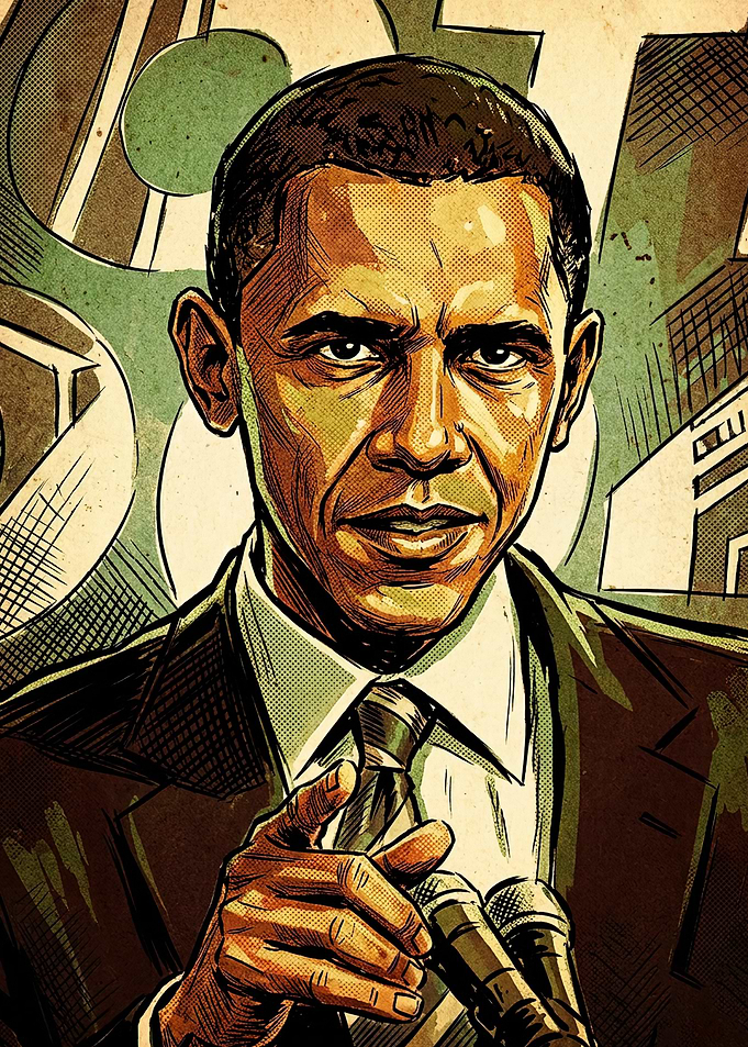 Barack Obama Pop Art Portrait