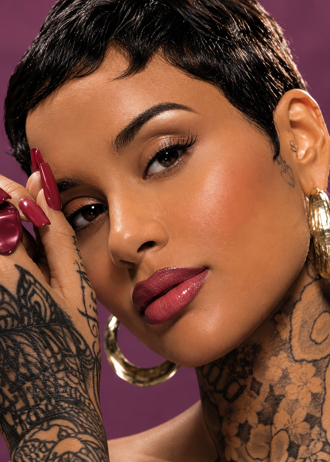 Portrait of a Tattooed Woman