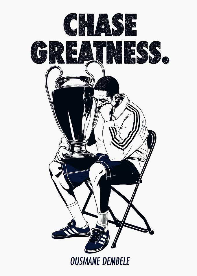 Ousmane Dembele Chase Greatness Illustration