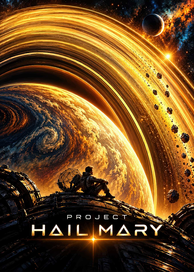 Project Hail Mary Space Poster