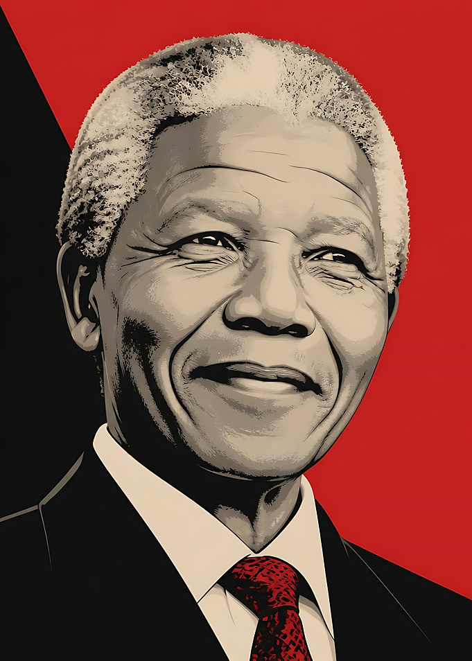 Nelson Mandela Pop Art Portrait
