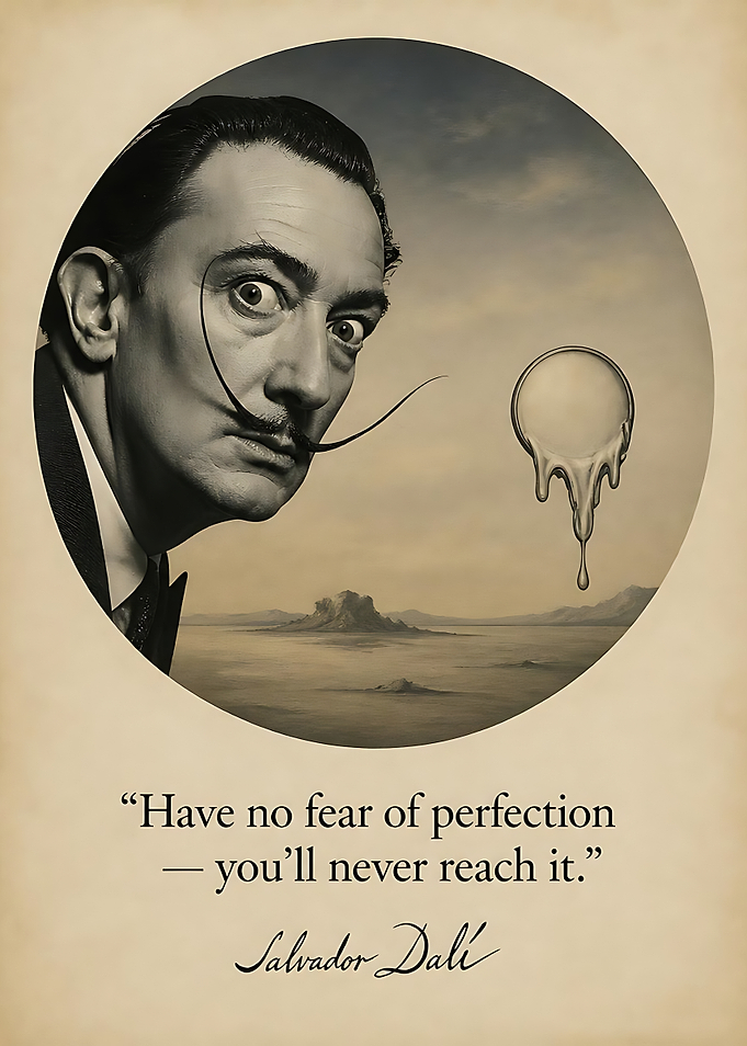 Salvador Dali Inspirational Quote Poster