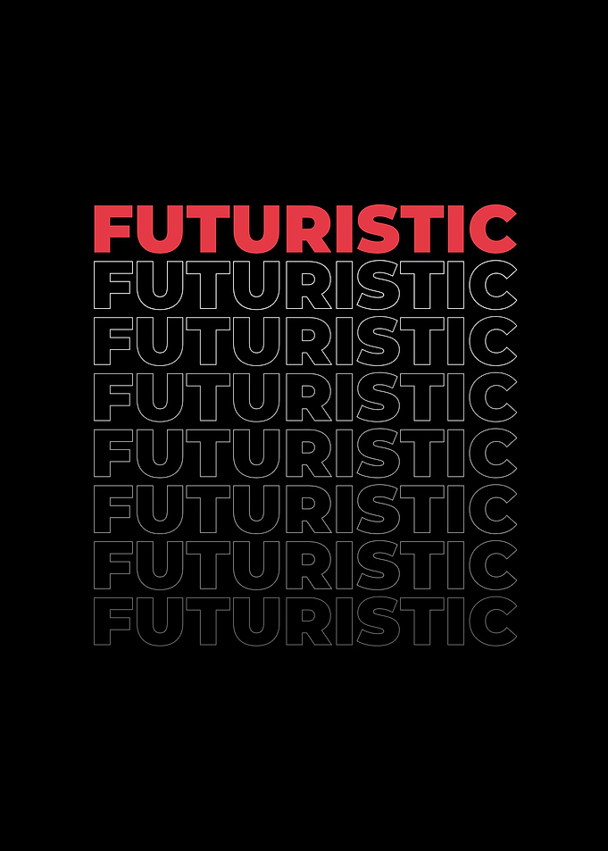 Futuristic Text Art