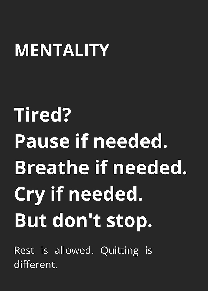 Inspirational Mentality Quote Poster
